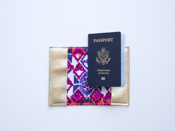 DIY travel projects and crafts — leather passport holder