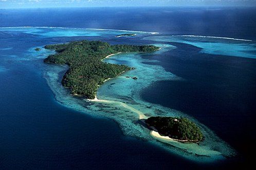 A view of the island of Wallis and Futuna