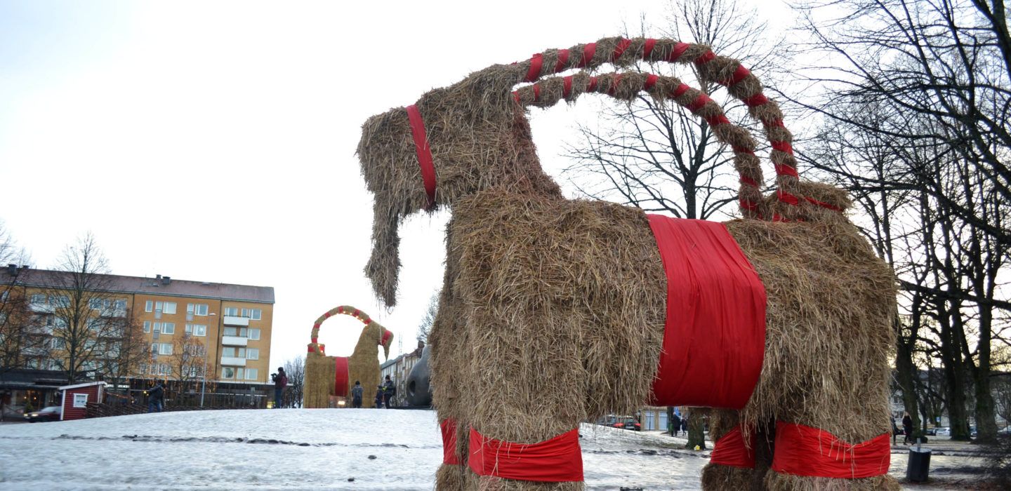 Tradizioni di Natale Gävle Goat Svezia