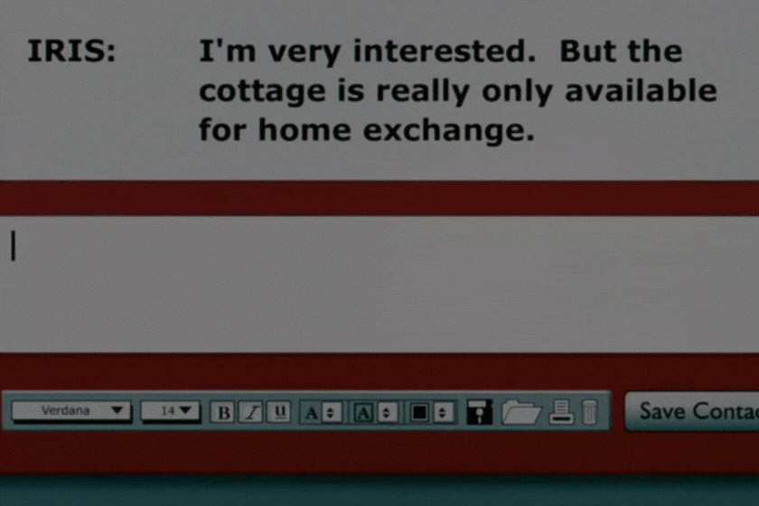 HomeExchange in the movie the Holiday