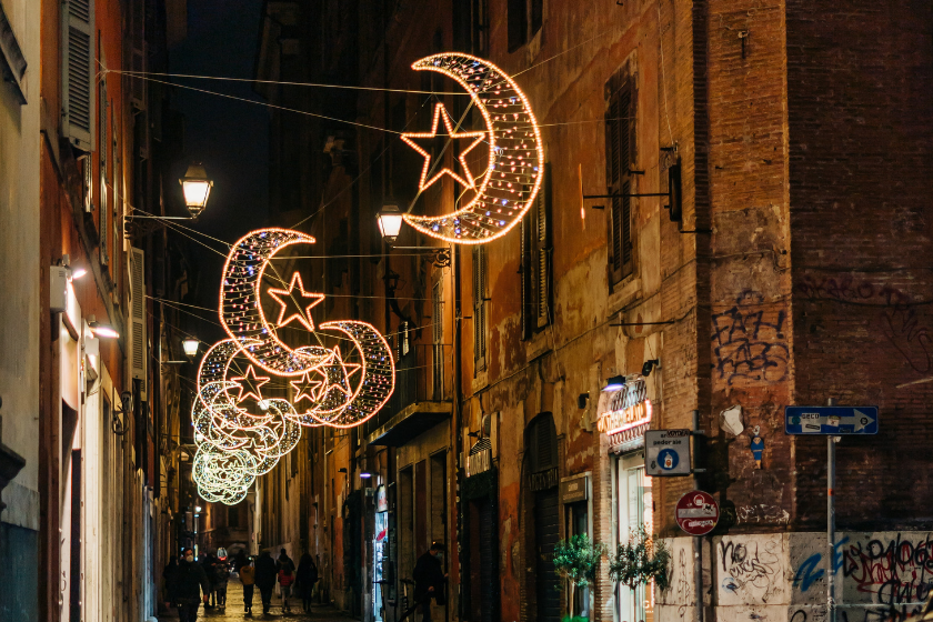 christmas lights rome travestere