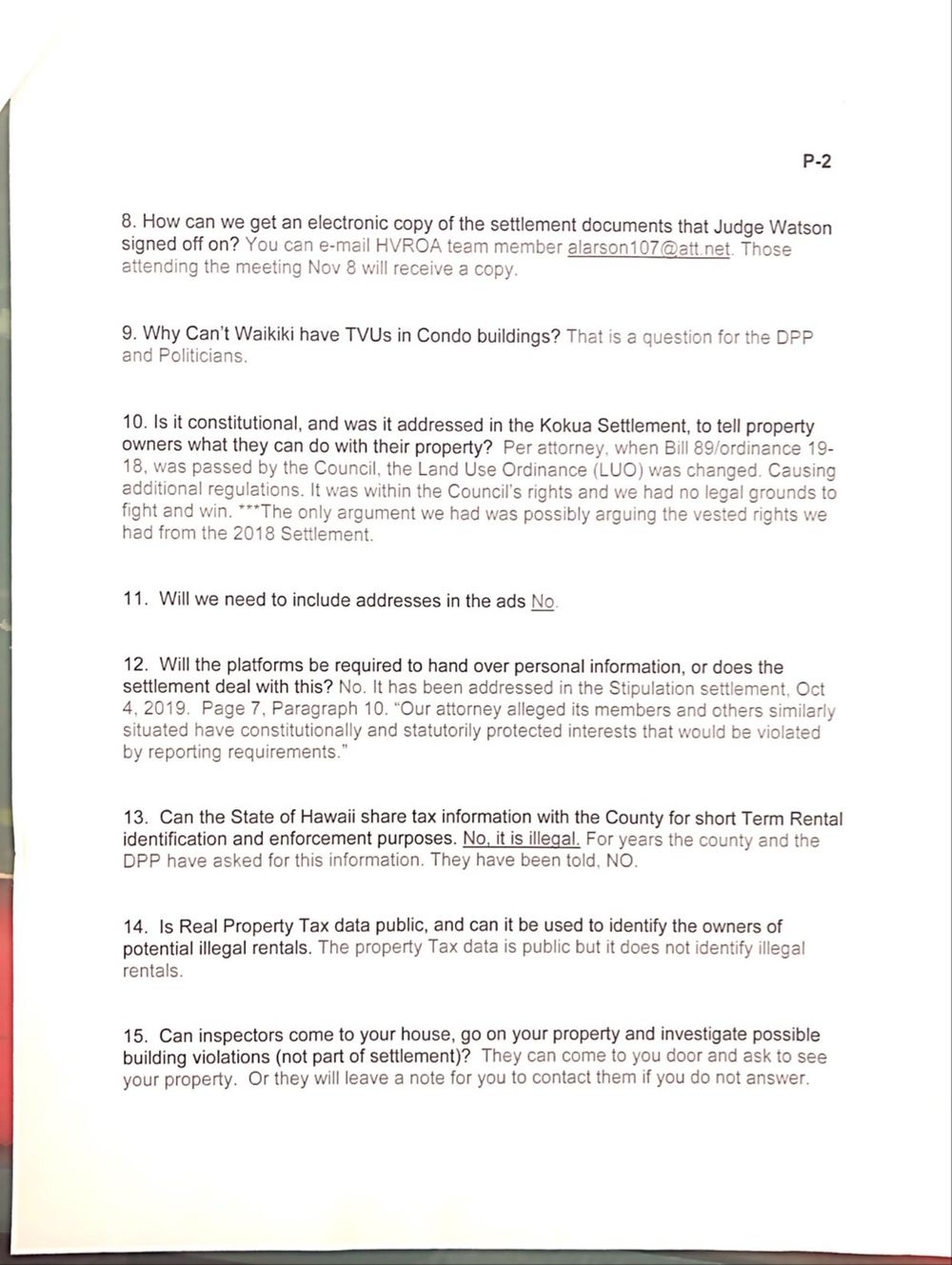 Information on ShortTerm Rental Laws in Hawaii