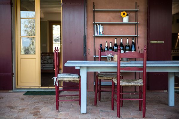 casa di campagna con piscina