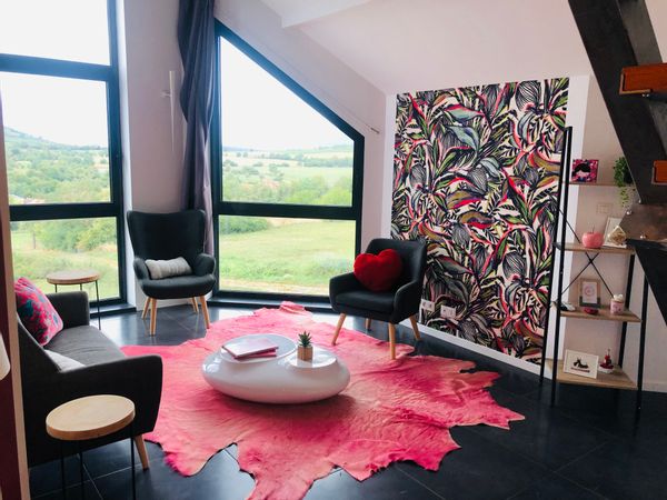 Modern duplex med magnifik panorama