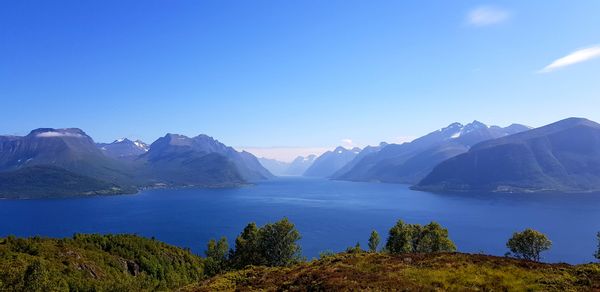 Beautiful view with closeness to mountains and fjords