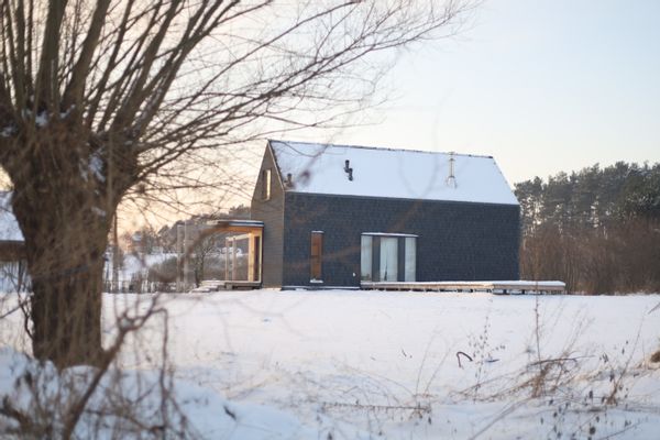 A cozy modern barn in the countryside near river. 1 hour's drive from Warsaw