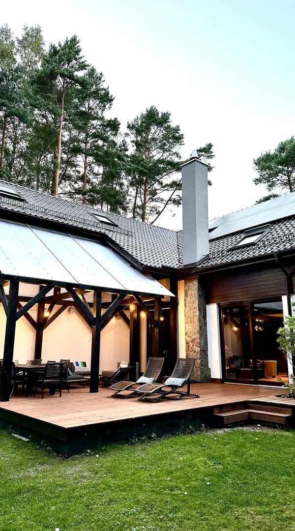 A Baltic coast villa. Truly private spot hidden in the pine tree forest in Dębki, a small fishers village