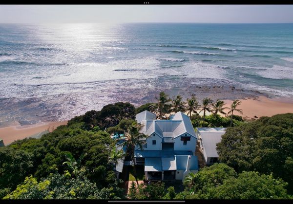South Africa, beachfront luxury villa. Zinkwazi beach.
