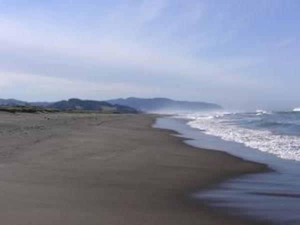Steps to beach in beautiful coastal Oregon town