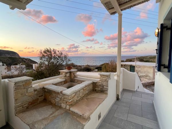 Cycladic house with a panoramic sea view