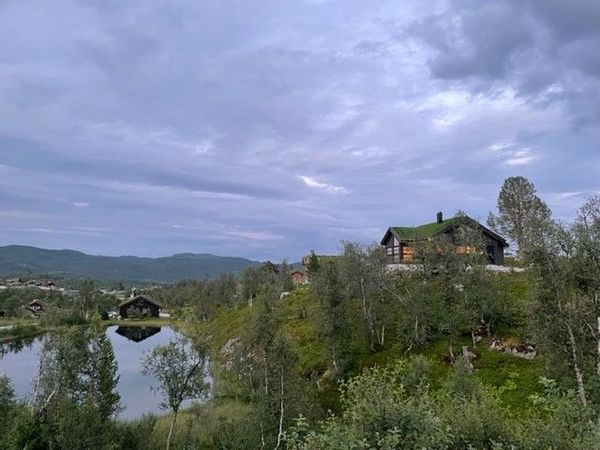 Modern mountain cabin in the heart of the Norwegian mountains.