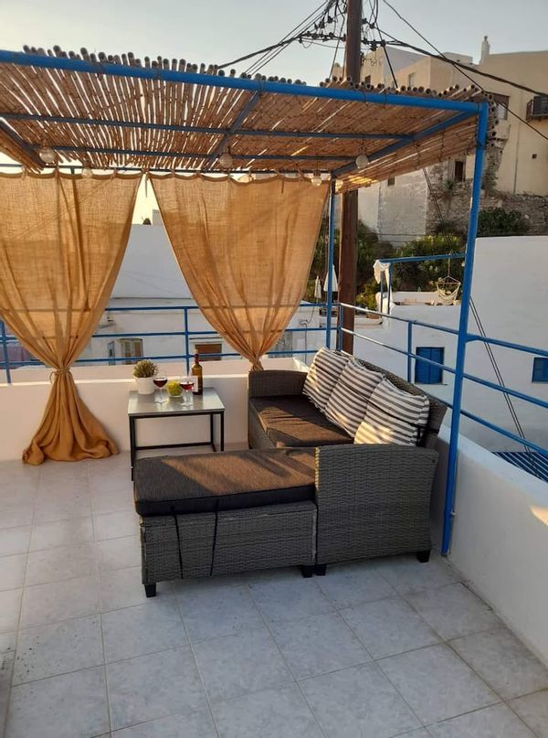 Christos's private roomAbout this place Private room with balcony. View to the Old Castle and Chora of Naxos. Perfect for couples. The location is perfect, in the heart of the old castle. 10minutes from port, close to parking spots and bus stops.