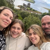 Old farmhouse in characteristic town near beaches