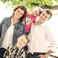 Modern house in the Alpine Foreland of central Austria