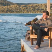 Private island beachfront shack in Tasmania, Australia