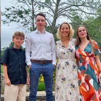 Christelle, Matthieu, Laura et Hugos hus